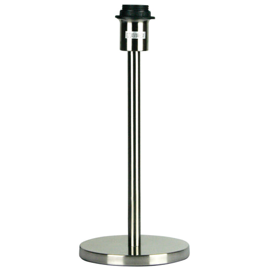 Table Lamp Base Only Brushed Chrome E27 - Spoke 35 Brushed Chrome