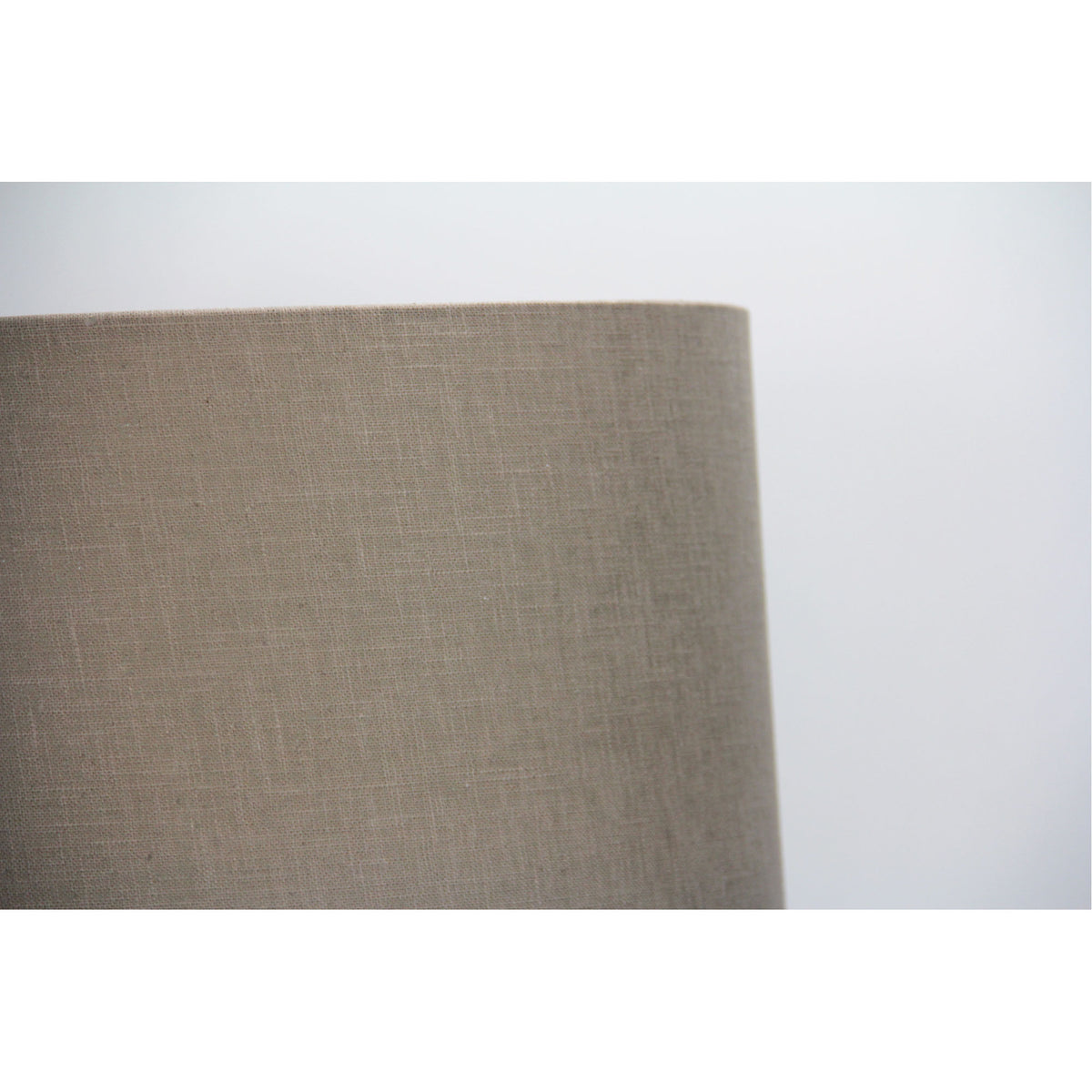Coffee-Neutral Textured Drum Shade - 40cm Drum Coffee Burlap Shade