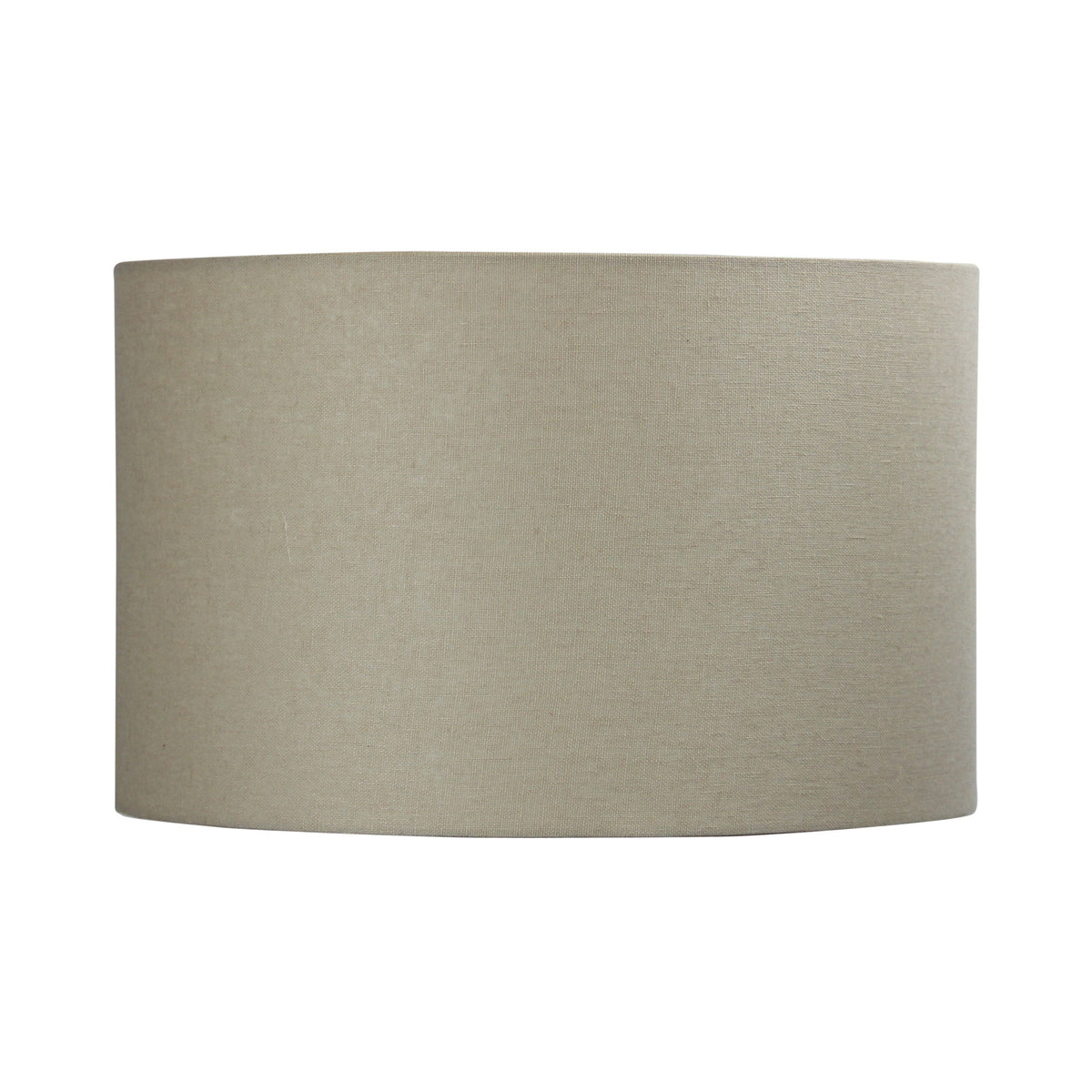 Neutral Textured Drum Shade - 40cm Drum Canvas Burlap Shade