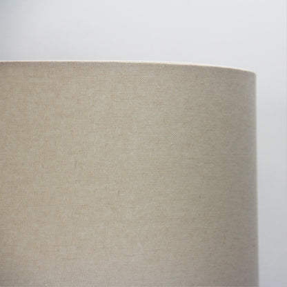Neutral Textured Drum Shade - 40cm Drum Canvas Burlap Shade