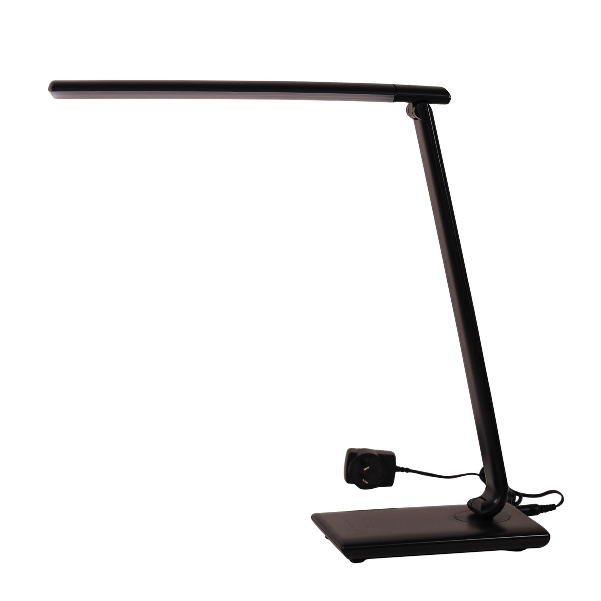 Touch Dimming LED Lamp with USB Port - Luke Black
