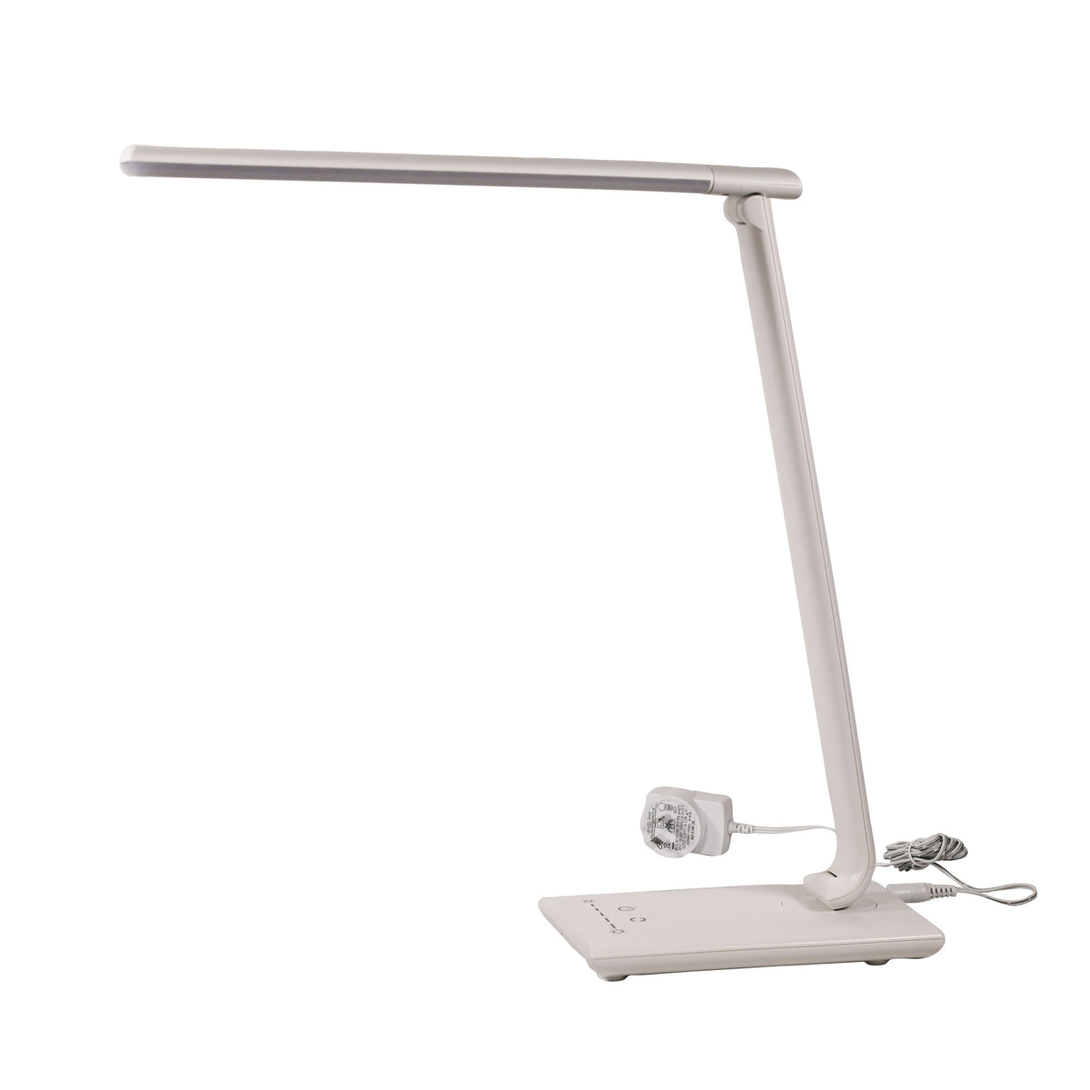 Touch Dimming LED Lamp with USB Port - Luke White