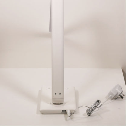Touch Dimming LED Lamp with USB Port - Luke White