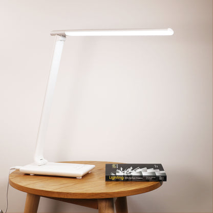 Touch Dimming LED Lamp with USB Port - Luke White