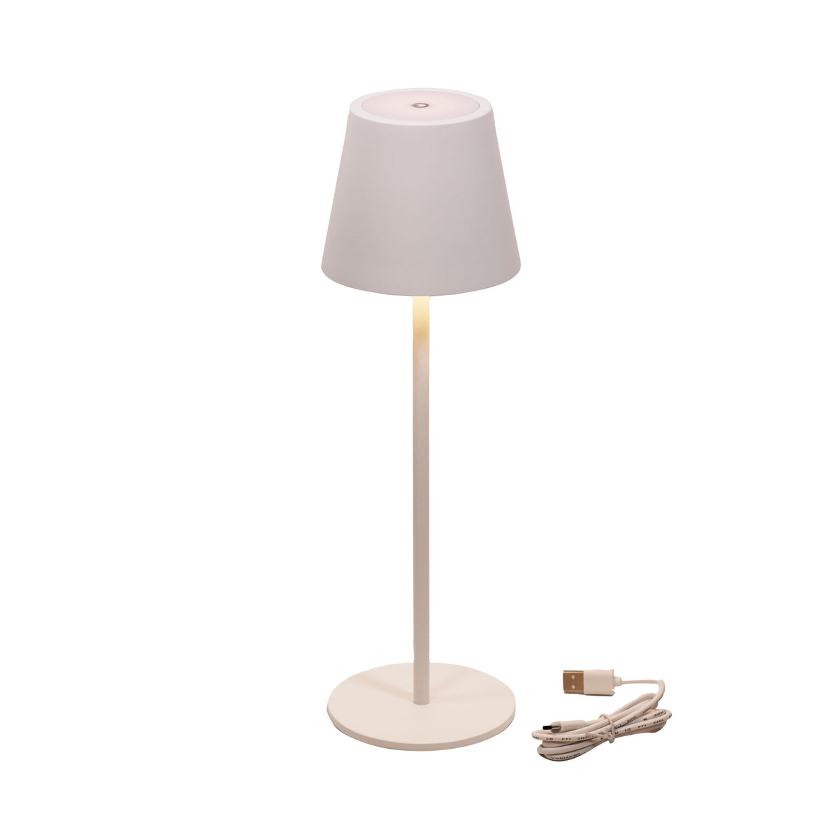 Rechargeable Table Lamp - Mindy White