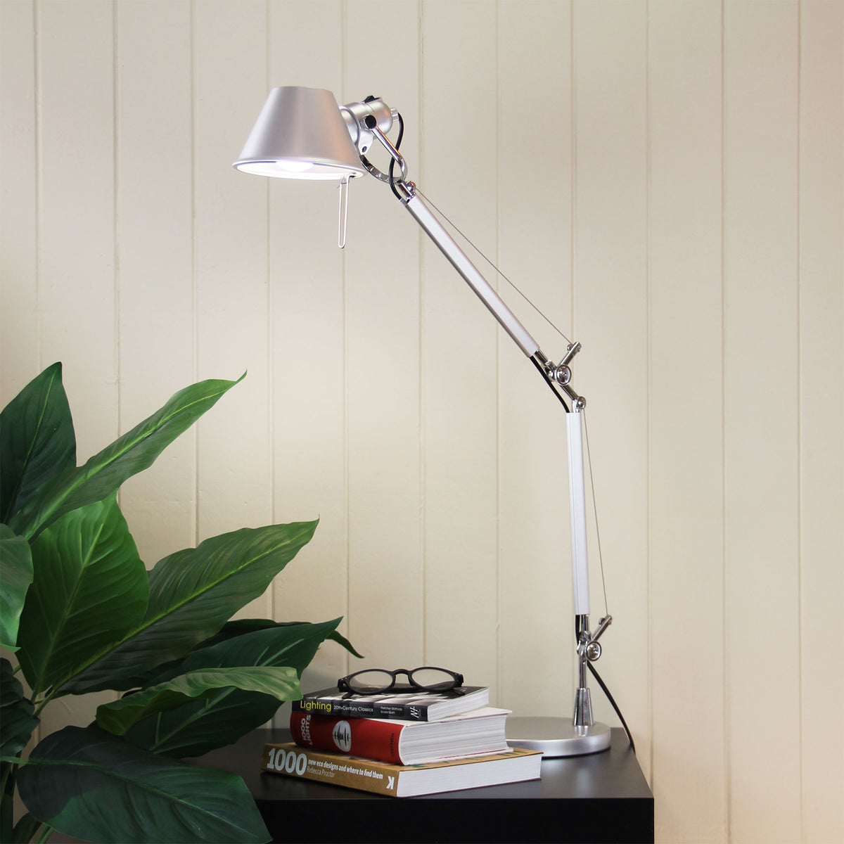 Retro Styled Adjustable Task Lamp Silver - Forma Lamp Silver