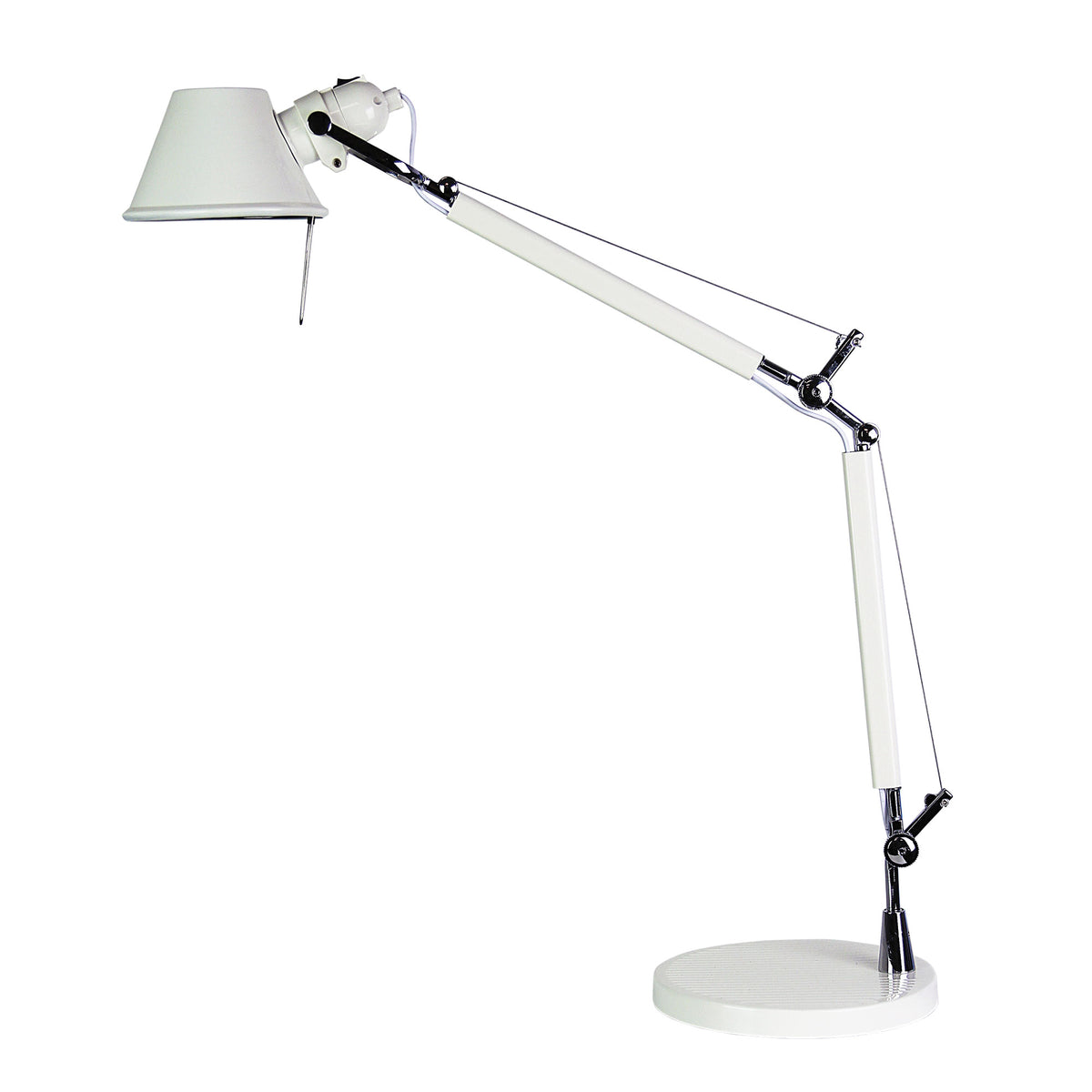 Retro Styled Adjustable Task Lamp White - Forma Lamp White