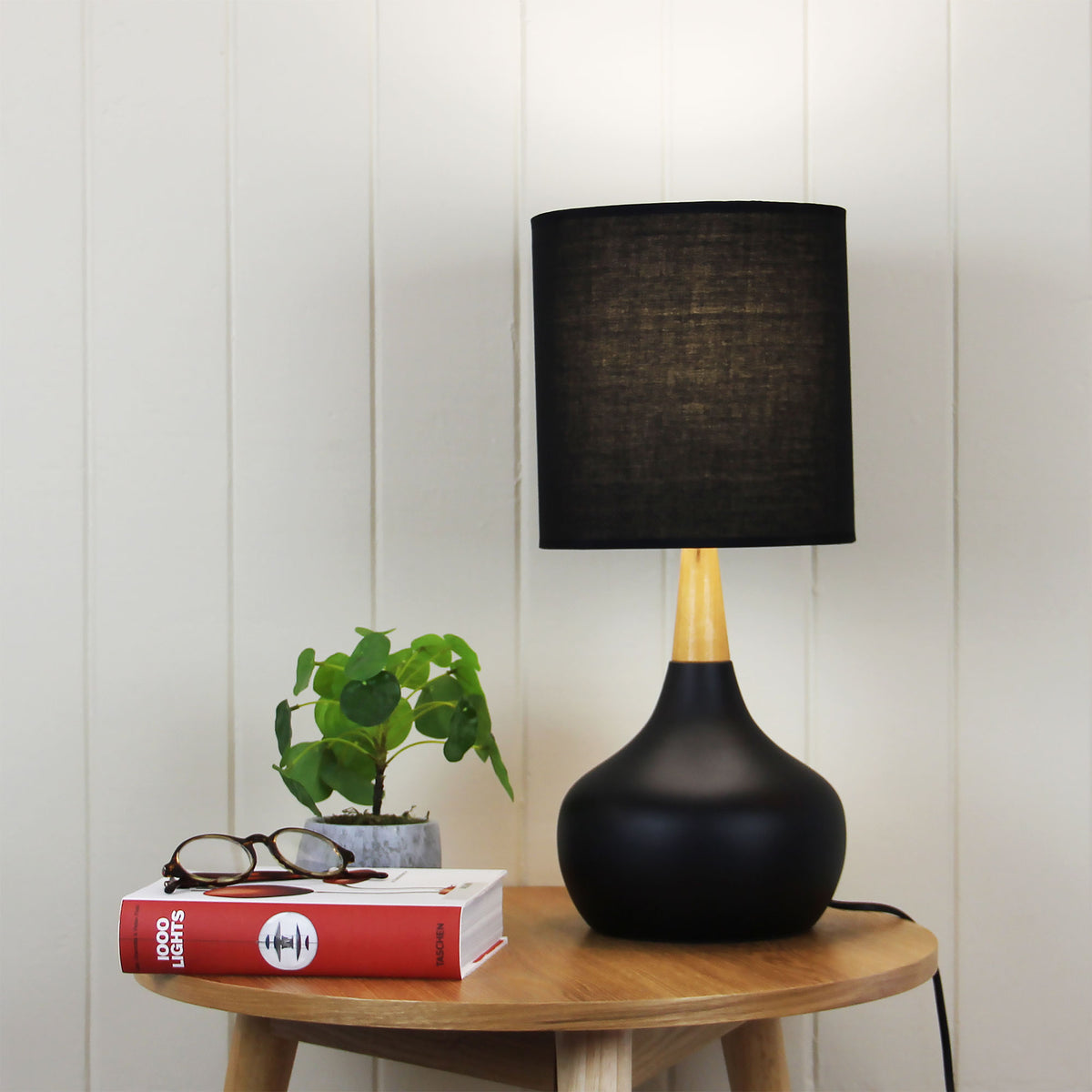 On-Off Touch Lamp - Pod Black
