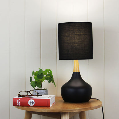 On-Off Touch Lamp - Pod Black