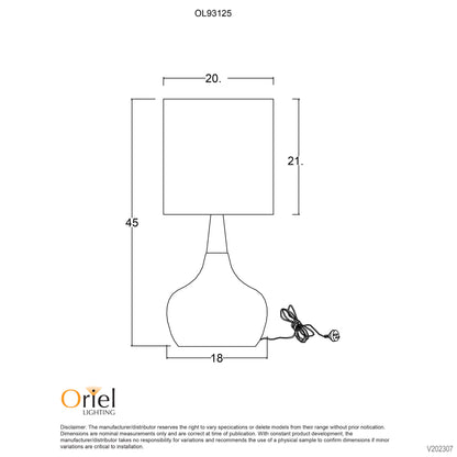 On-Off Touch Lamp - Pod Black