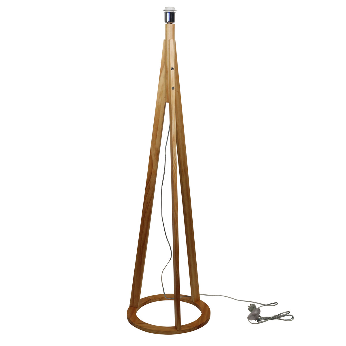 Natural Timber Base Only E27 - Stabb Floor Lamp