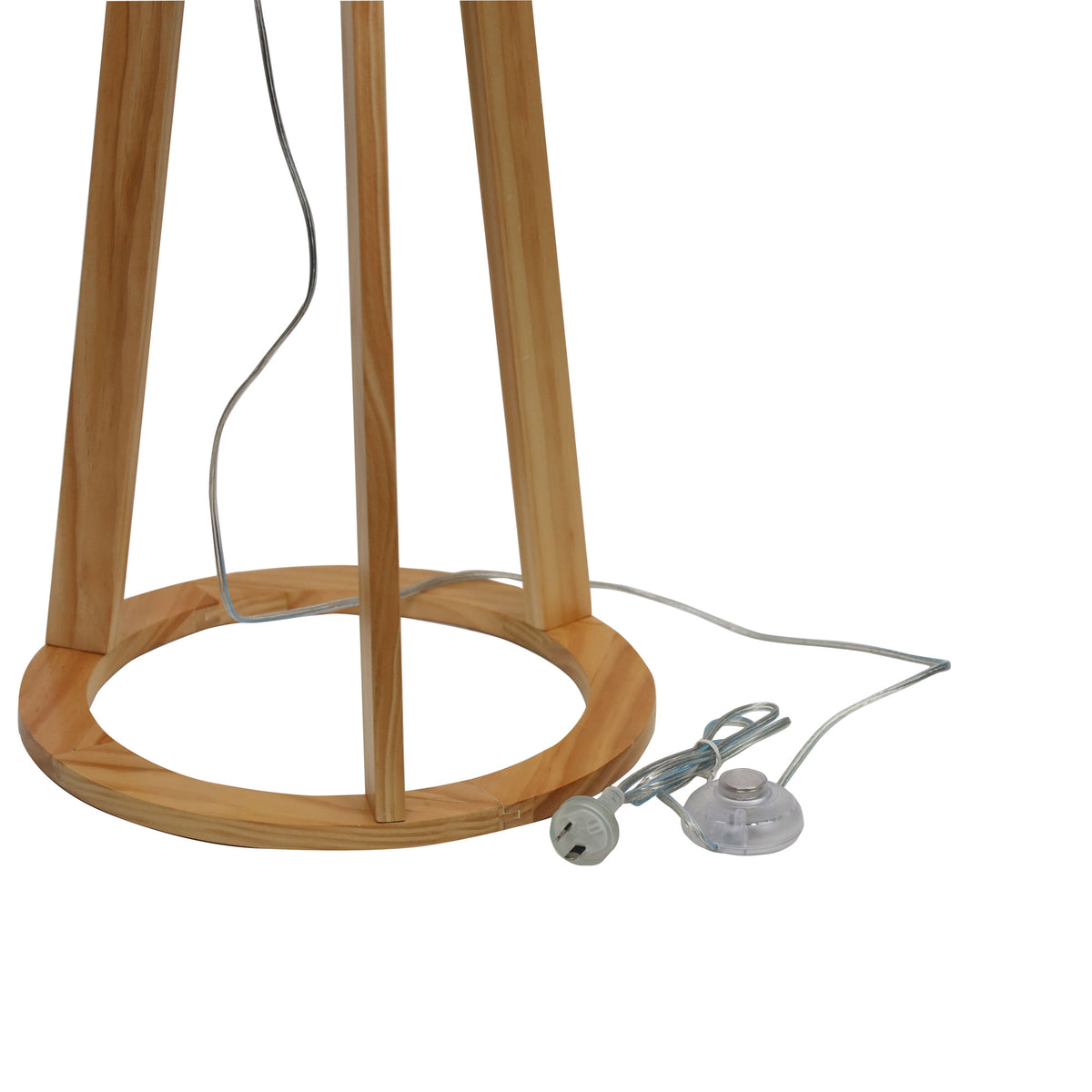Complete Base, Shade, Bulb - Stabb with Grey Tapered