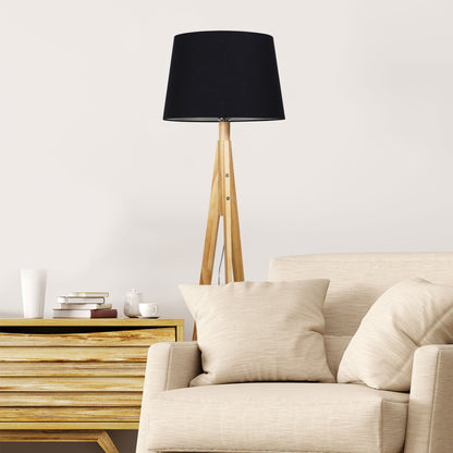 Natural Timber Base Only E27 - Stabb Floor Lamp