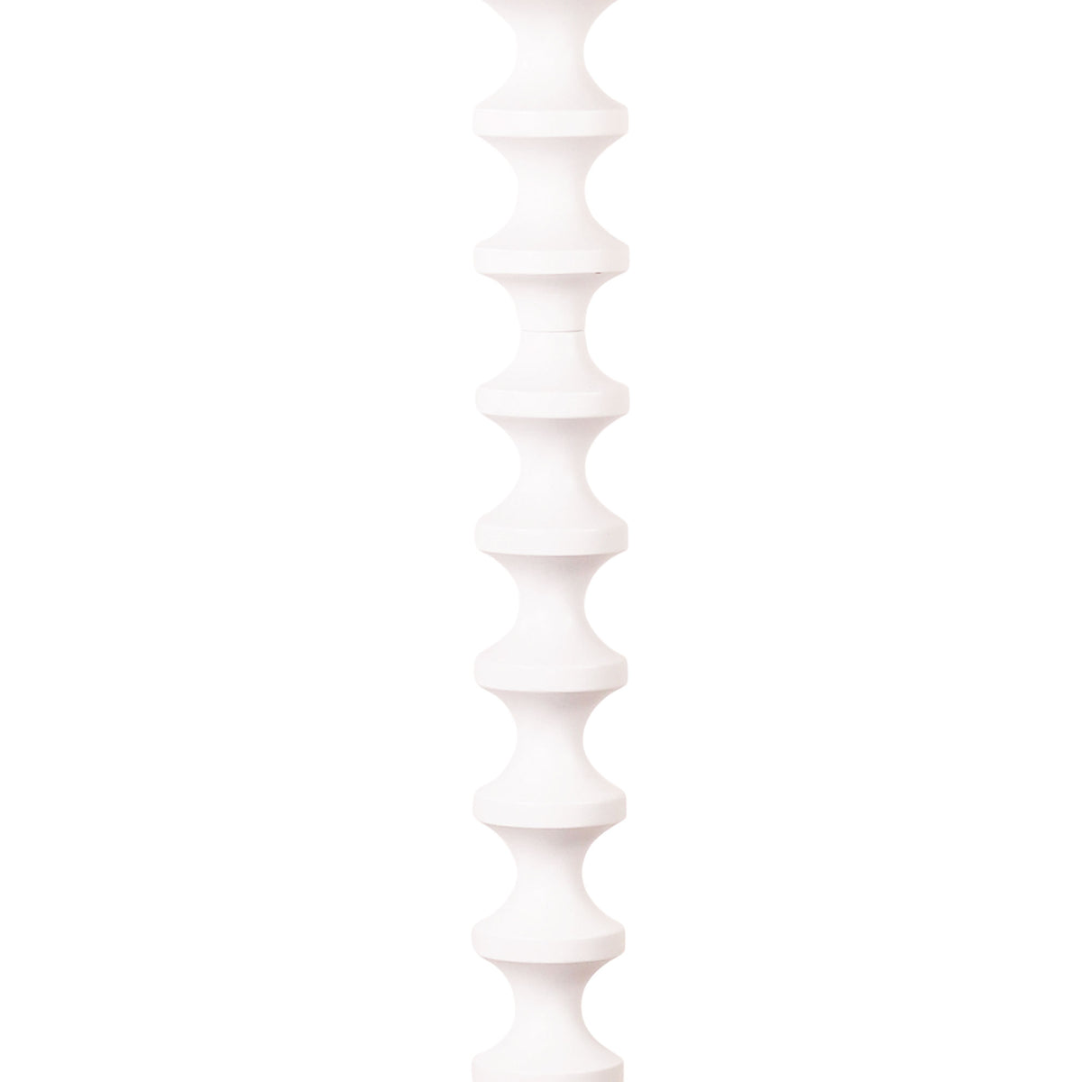 Floor Lamp with Shade - Spindle White