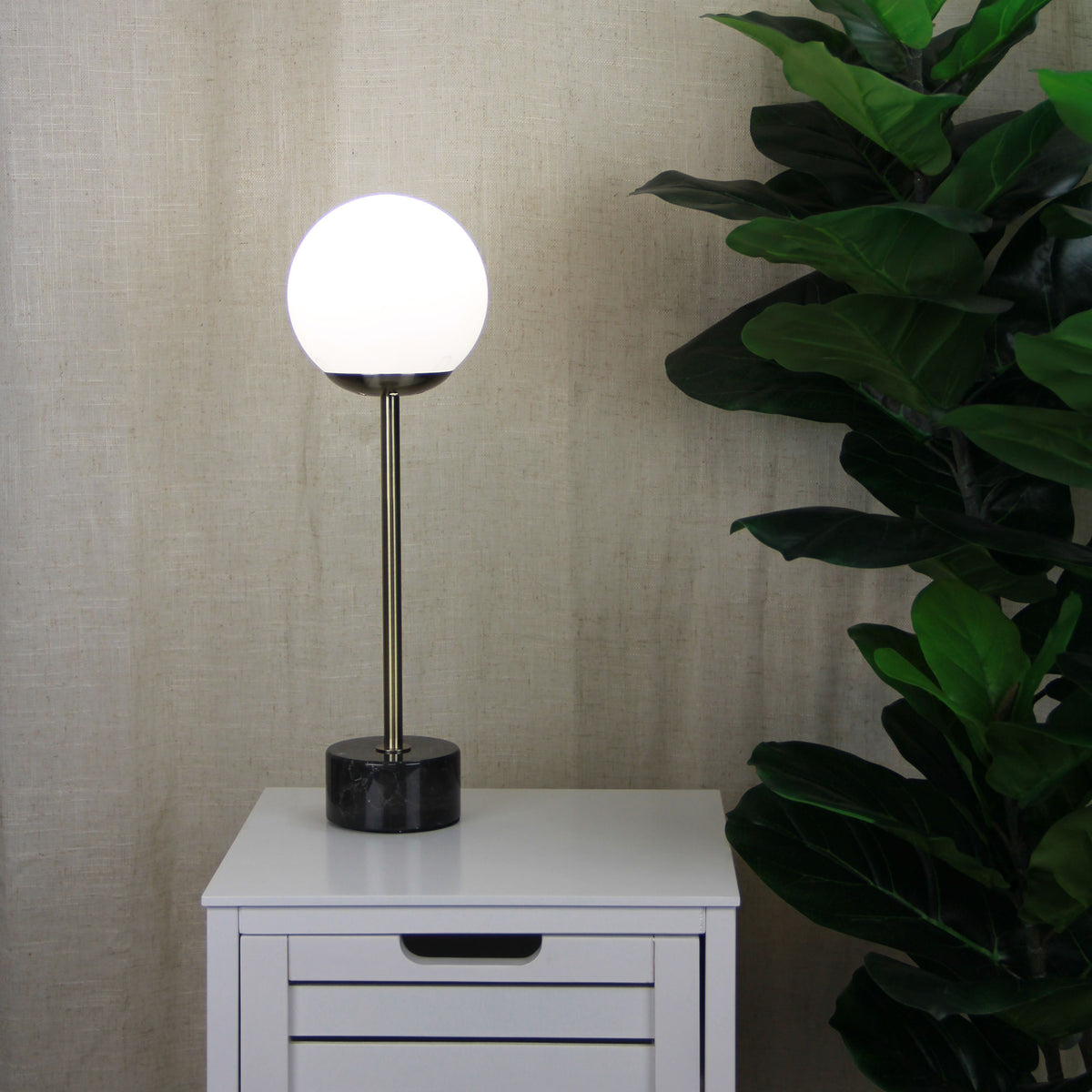 Classic Marble Art Deco Table Lamp - Milton