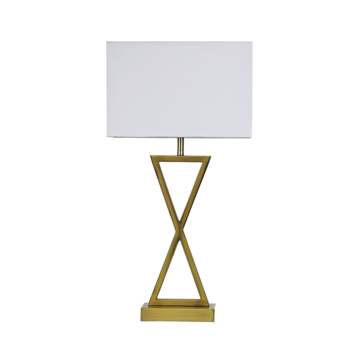 Antique Brass Complete Bedside Lamp - Kizz Antique Brass
