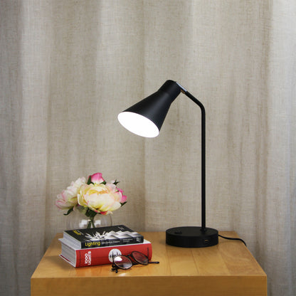 Black Desk Lamp with USB - Thor Desk Lamp
