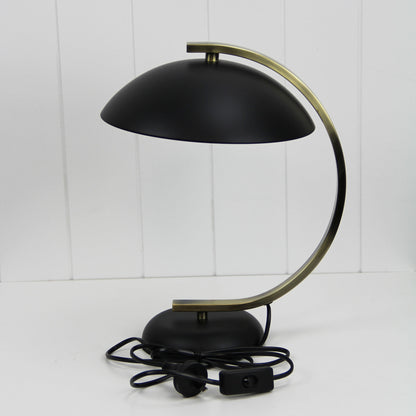 Black Antique Brass Table Lamp - Deco Antique Brass