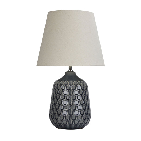 Ceramic Table Lamp with Shade - Daria