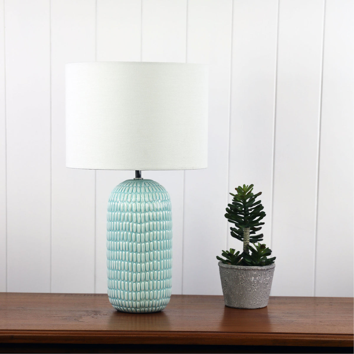 Ceramic Table Lamp with Shade - Hurley