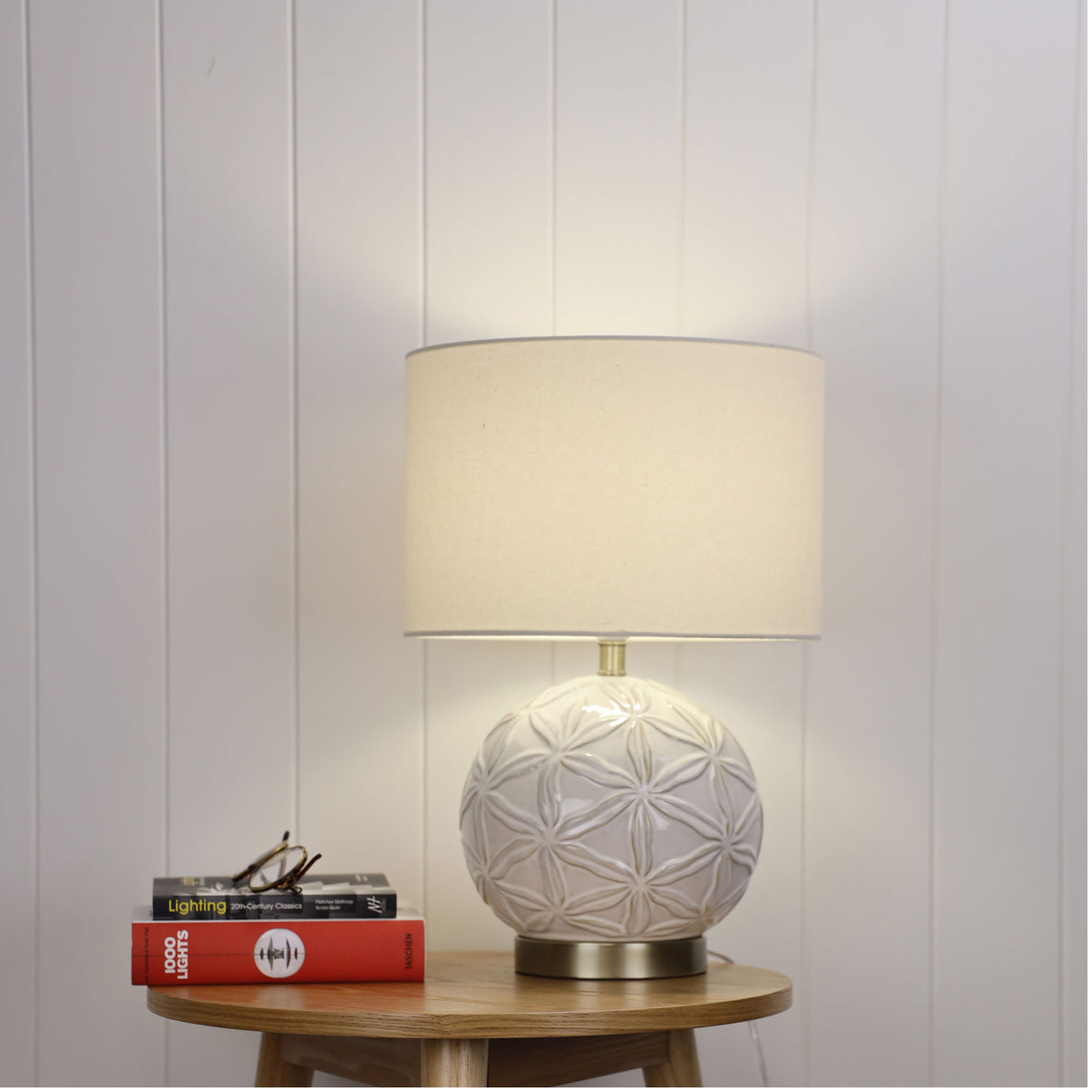 Ceramic Table Lamp with Shade - Ariel
