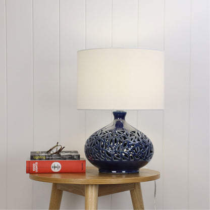 Ceramic Table Lamp with Shade - Douglas