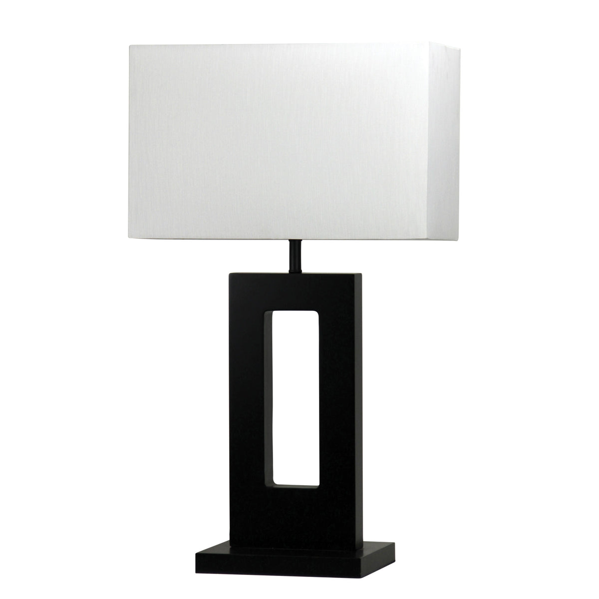 Dark Stained Timber Table Lamp Base E27 - Habitat Lamp Base