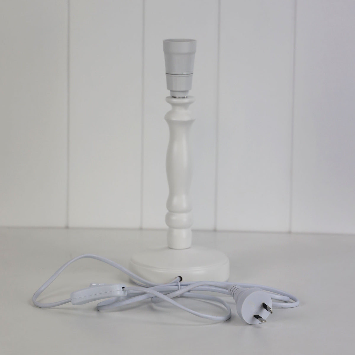 Painted Timber Table Lamp Base B22 - Rosalie 27