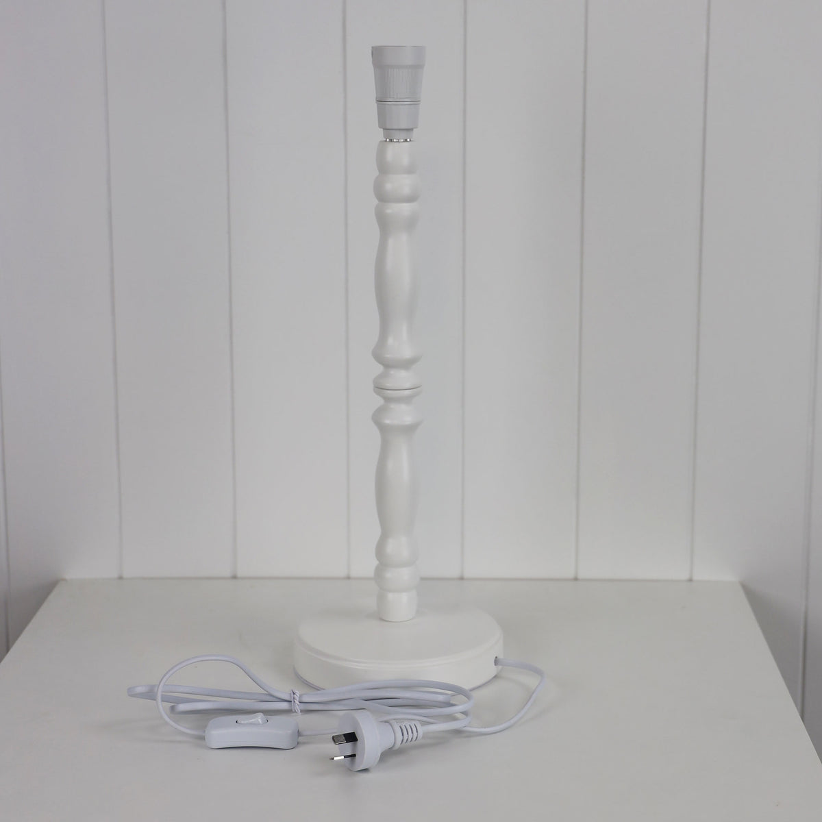 Painted Timber Table Lamp Base B22 - Rosalie 46