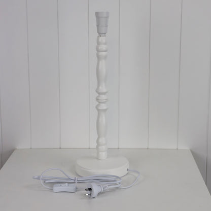 Painted Timber Table Lamp Base B22 - Rosalie 46
