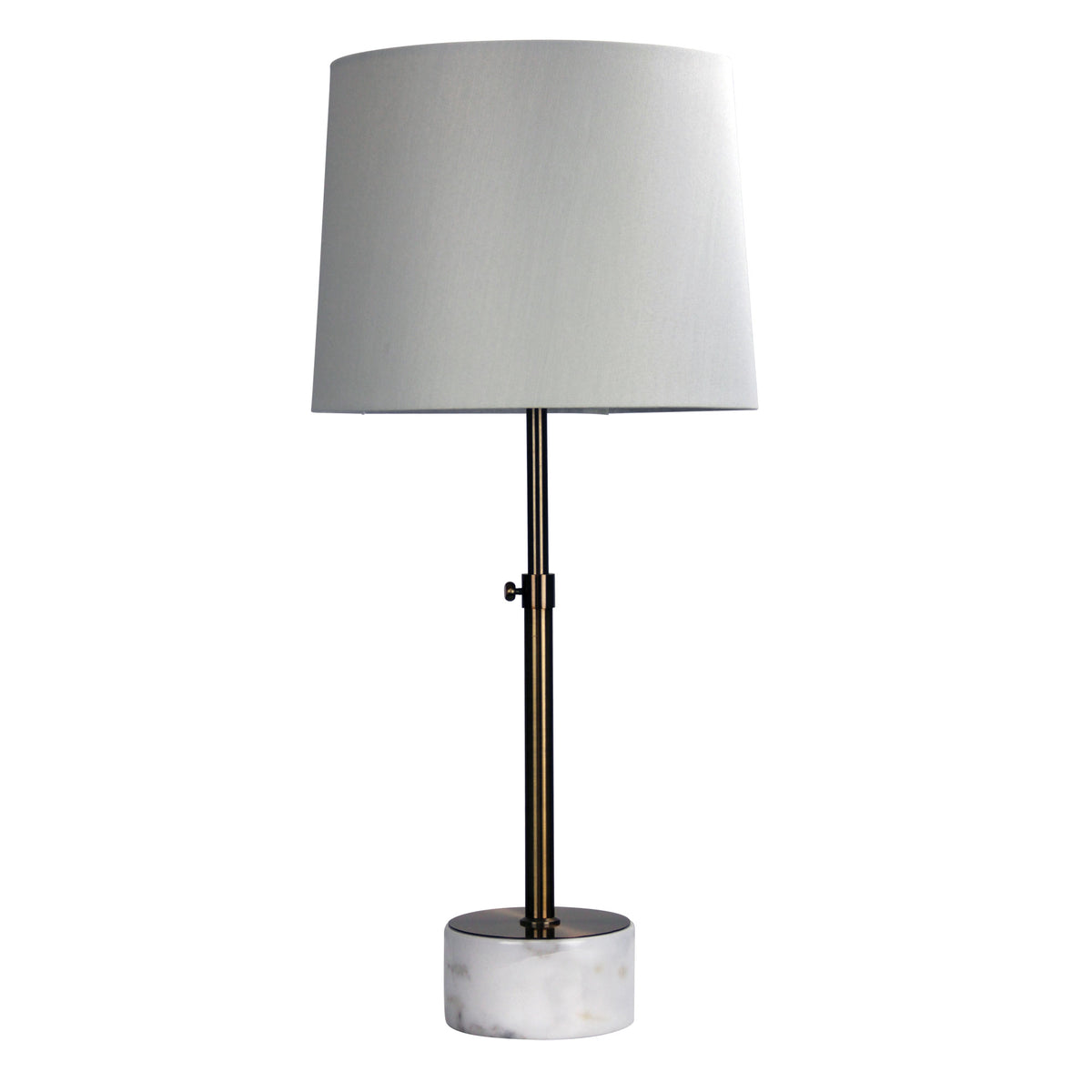 Height Adjustable Scandi Lamp in Antique Brass - Umbria