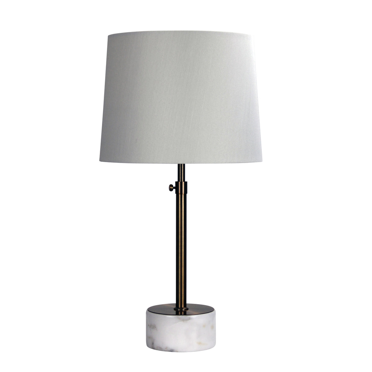 Height Adjustable Scandi Lamp in Antique Brass - Umbria