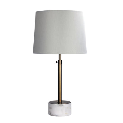 Height Adjustable Scandi Lamp in Antique Brass - Umbria