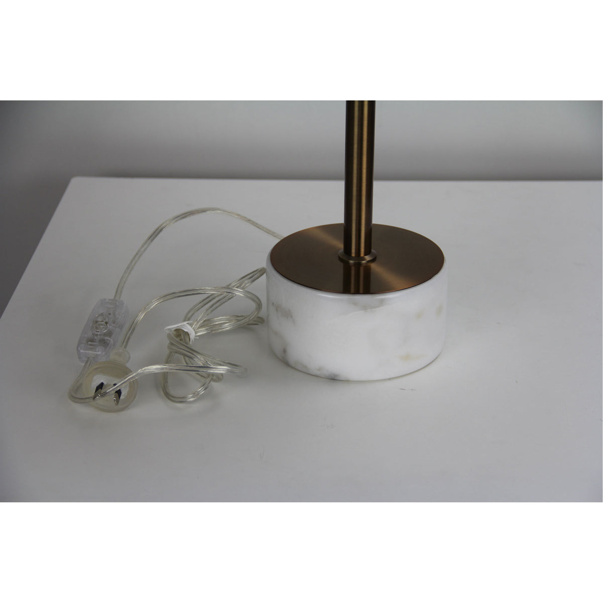 Height Adjustable Scandi Lamp in Antique Brass - Umbria