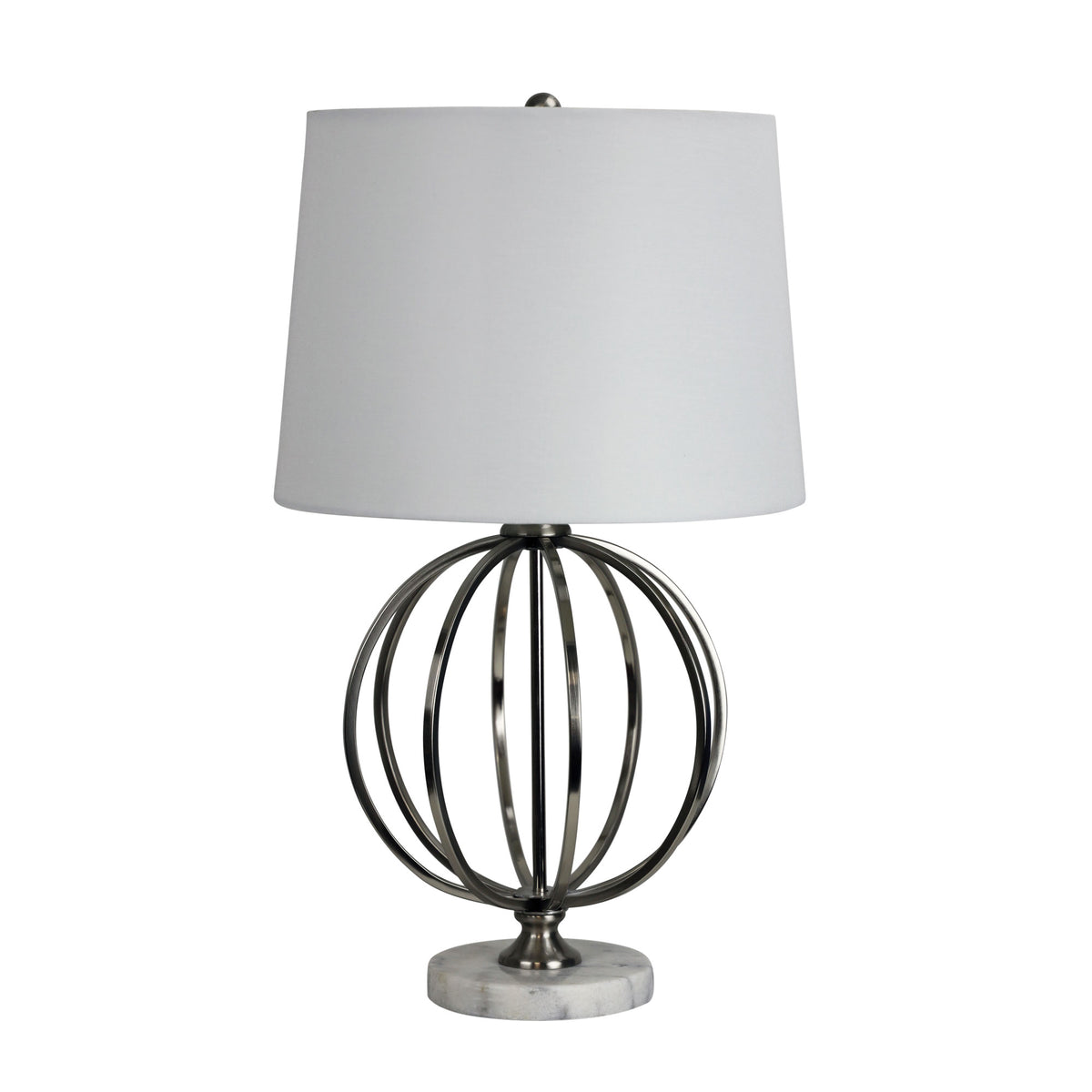 Geometric Metal Lamp with Harp Shade - Vinchy