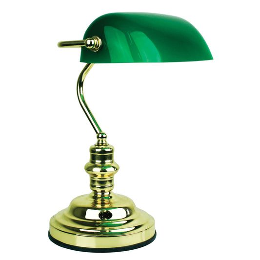 On/off Touch Lamp Brass Plated - Bankers Touch Brass