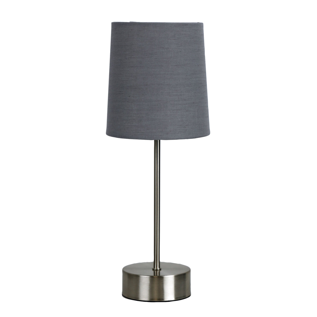 On-Off Touch Lamp Grey Shade - Lancet Grey