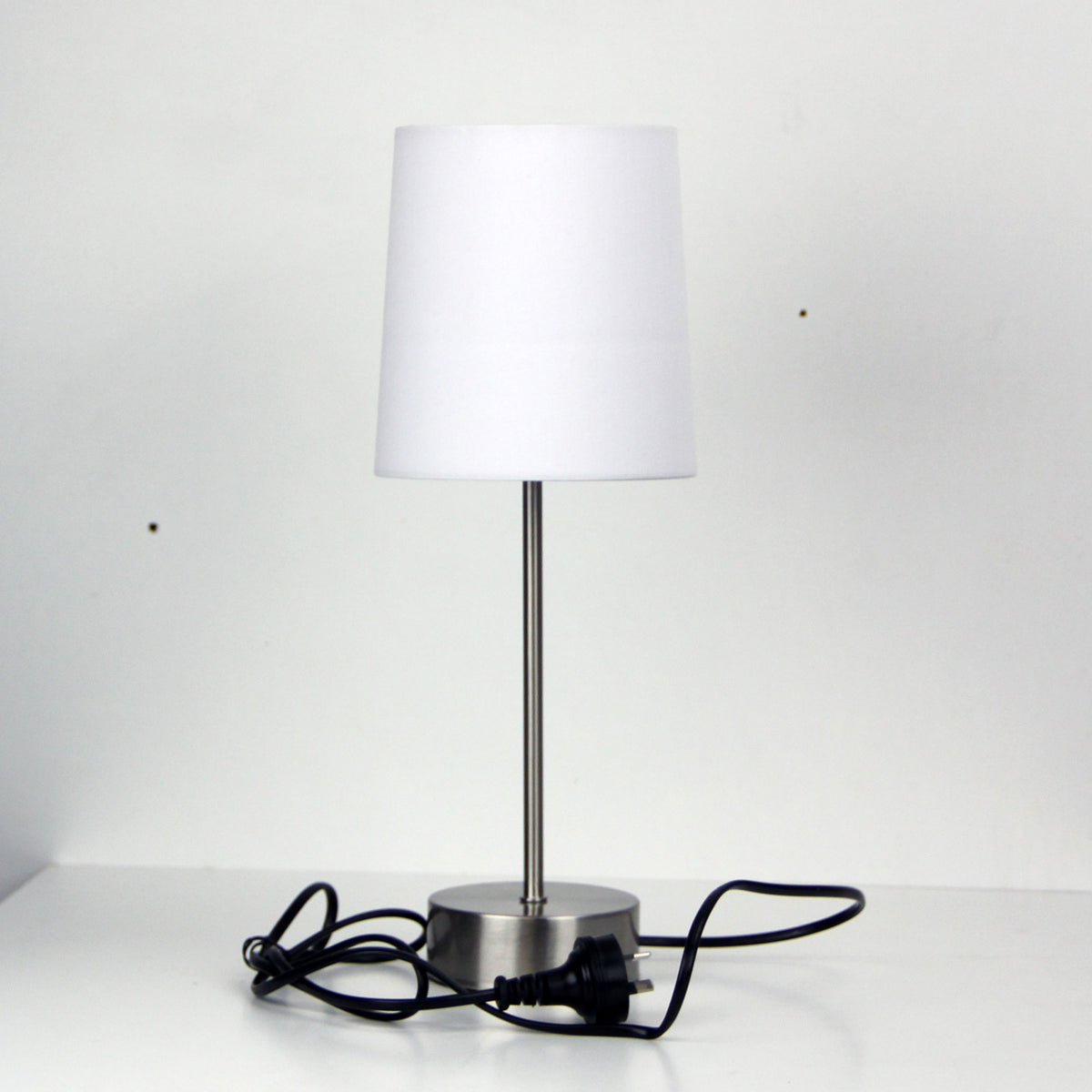 On-Off Touch Lamp White Shade - Lancet White