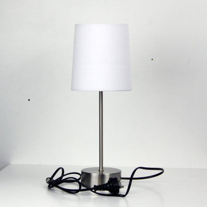 On-Off Touch Lamp White Shade - Lancet White
