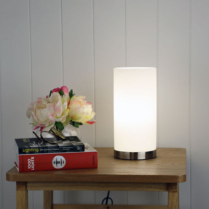 On-Off Touch Lamp Opal Matt Glass - Pablo Round