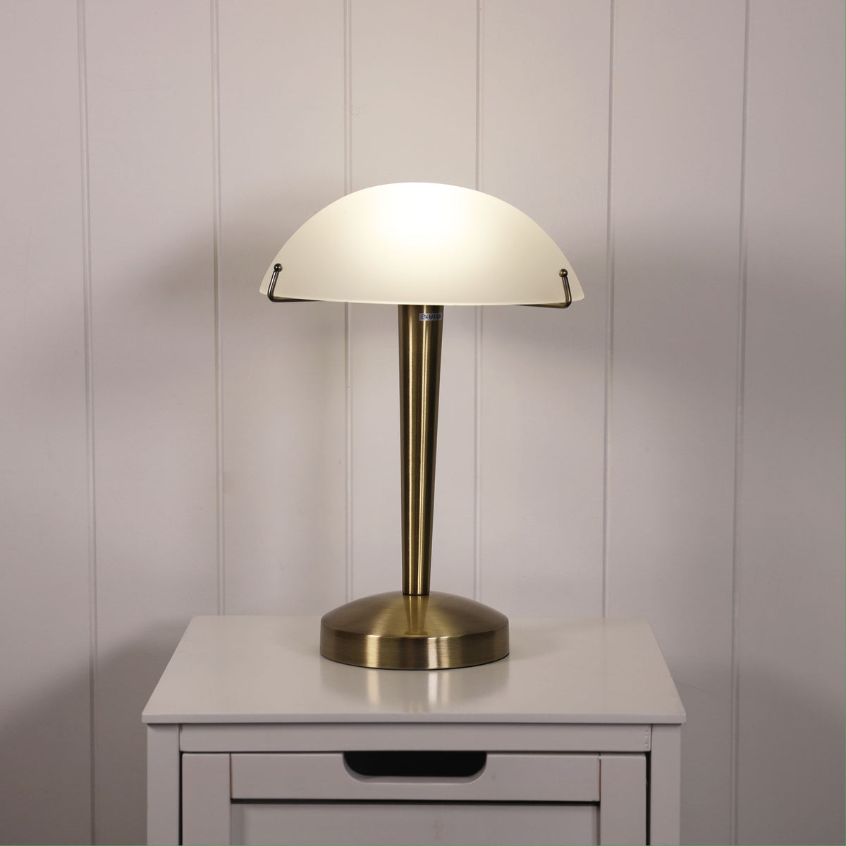 On-Off Antique Brass Touch Lamp - Ruby Antique Brass