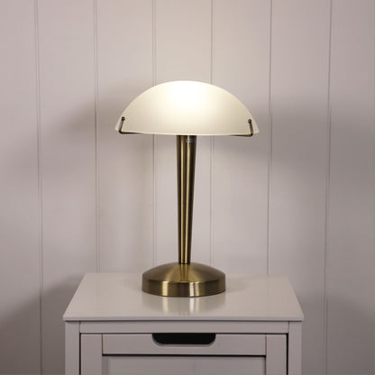 On-Off Antique Brass Touch Lamp - Ruby Antique Brass