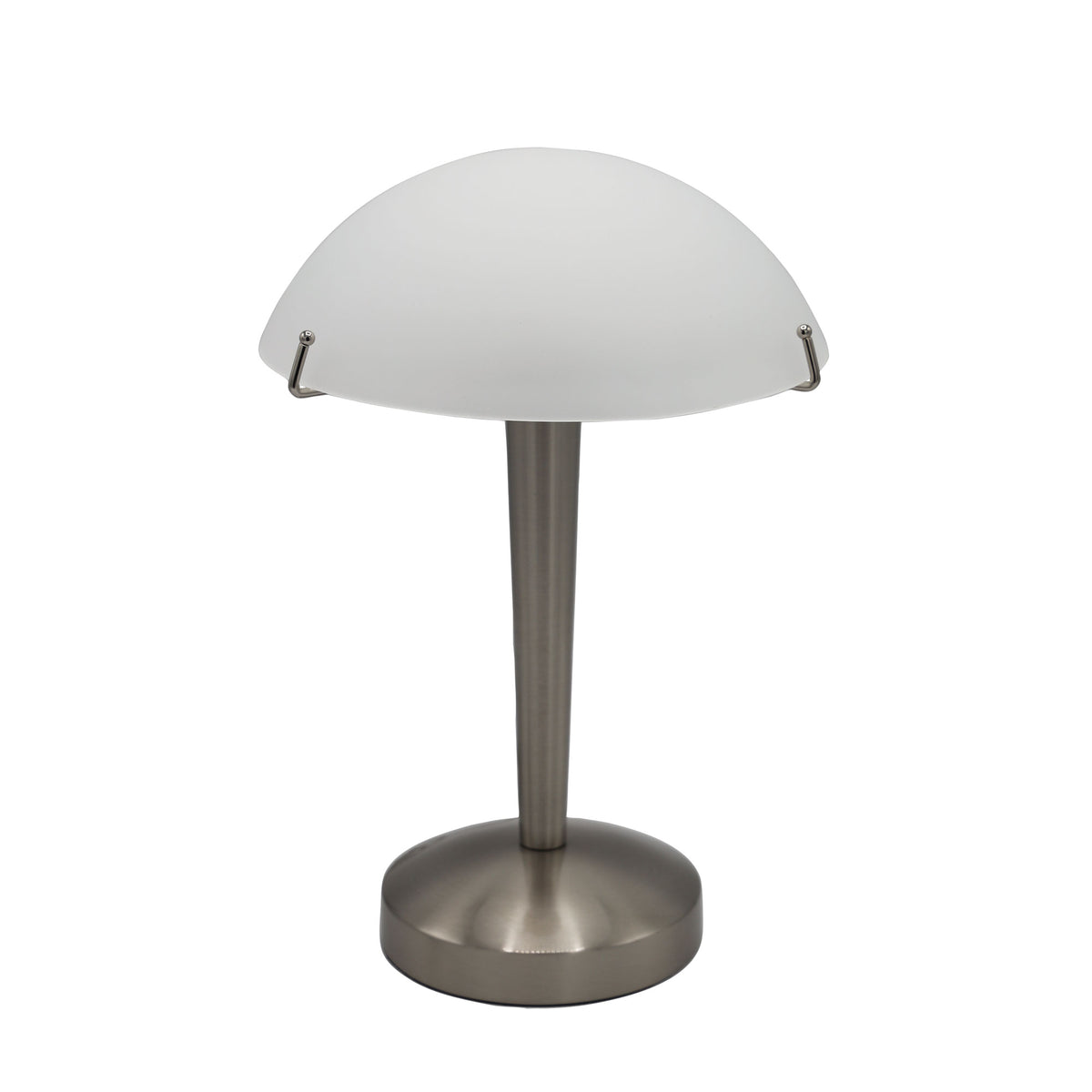 On-Off Brushed Chrome Touch Lamp - Ruby Brushed Chrome