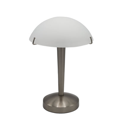 On-Off Brushed Chrome Touch Lamp - Ruby Brushed Chrome