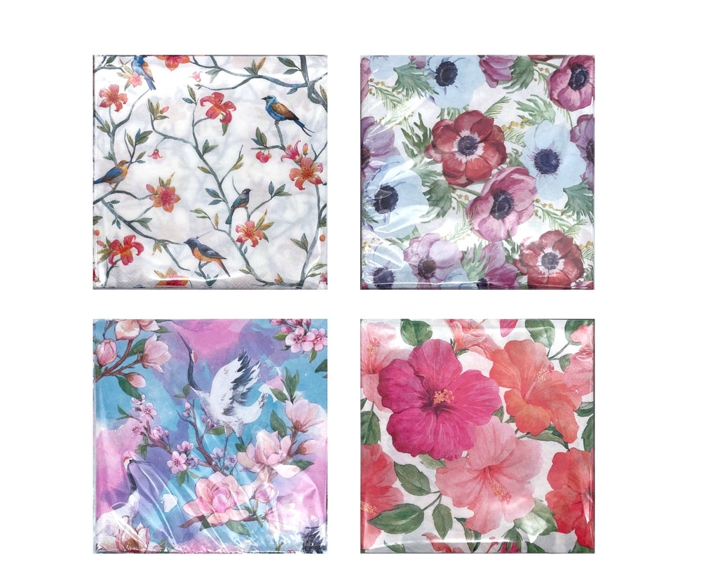 bulk 960 Spring Time Floral Napkin 2ply 33cm