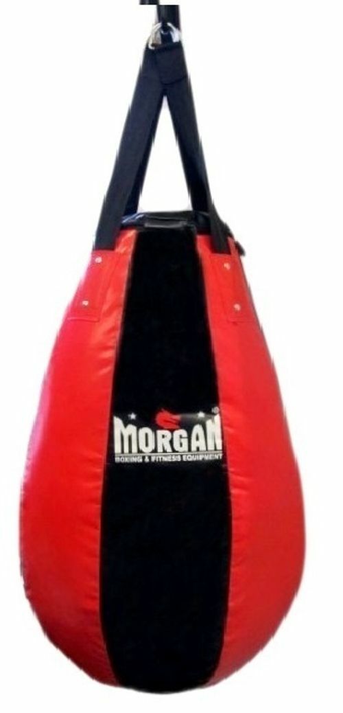 Morgan V2 Tear Drop Punch Bag - Red/Black (Unfilled)