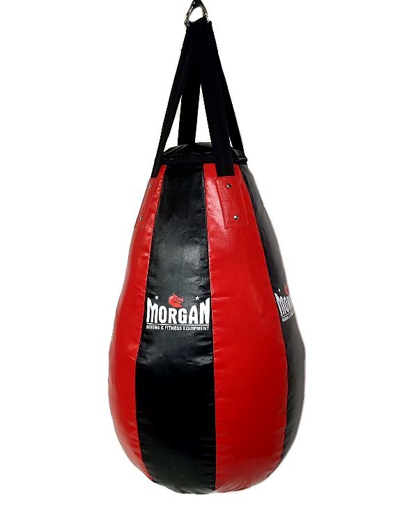 Morgan V2 Tear Drop Punch Bag - Red/Black (Unfilled)