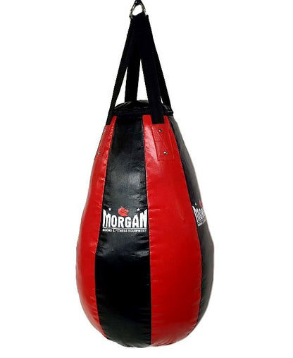 Morgan V2 Tear Drop Punch Bag - Red/Black (Unfilled)