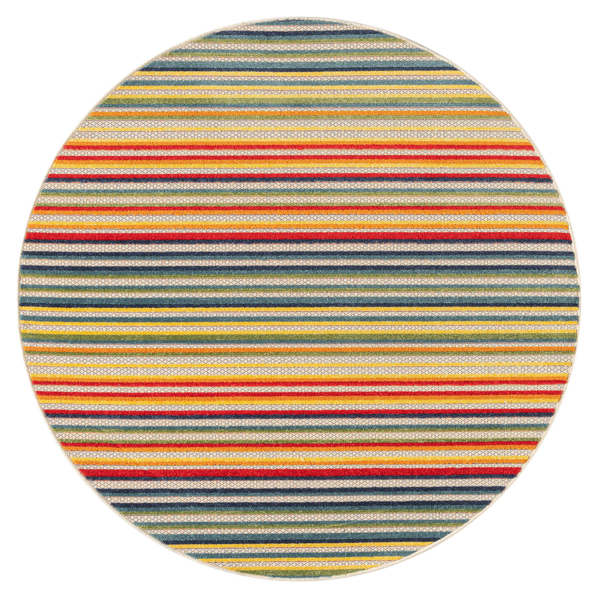 Paradise 530 Multi Indoor Outdoor Modern Round Rug