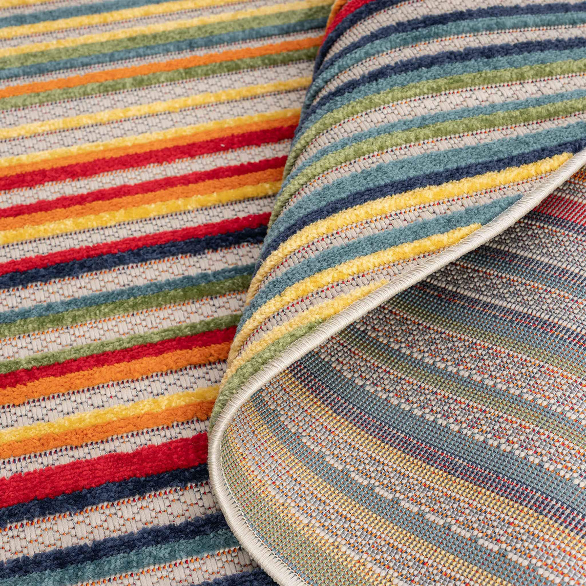 Paradise 530 Multi Indoor Outdoor Modern Round Rug
